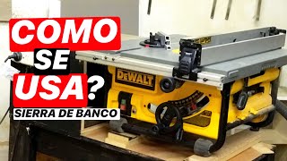 COMO SE USA SIERRA DE BANCO DeWALT DW 745 LA MEJOR DE TODAS  PROYECTO MUEBLE [upl. by Einnoc]