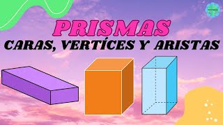 PRISMAS  Caras Vertices Aristas Cuerpos geometricos 😍 [upl. by Nostaw]