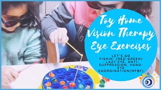 18 Toy Home Vision Therapy Eye Exercises to Strengthen Your Vision  RedGreen Lets Go Fishin [upl. by Strohben]