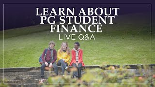 Learn About Postgraduate Student Finance  Live QampA [upl. by Germaun879]