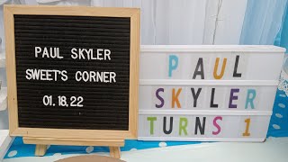 Happy 1st Birthday Paul Skyler [upl. by Anolla]