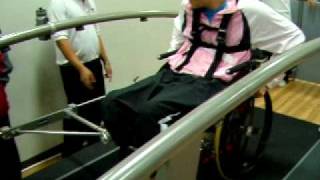 hpcosmos saturn 250100r wheelchair treadmill in Thailand [upl. by Quintessa]