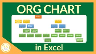 How to Make an Organizational Chart in Excel  Tutorial [upl. by Irtak766]