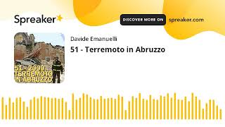 51  Terremoto in Abruzzo made with Spreaker [upl. by Llemaj]