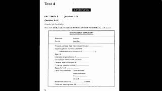 Host Family Applicant  IELTS LISTENING SECTION1 [upl. by Ahsaetan193]