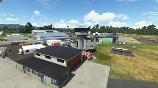 MSFS Fly around Gisborne Airport after Upgrade [upl. by Hankins445]