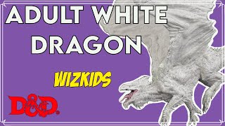 Adult White Dragon miniature dnd product review wizkids [upl. by Tali]