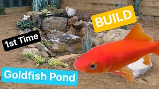 Goldfish Pond Build  FIRST TIME  Step by Step [upl. by Nnayd]