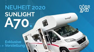 Reisemobil Sunlight A70  Alkoven Neuheit 2020 [upl. by Sallee]