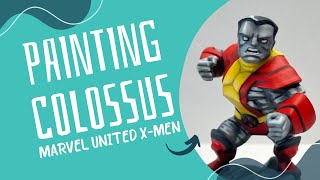 Painting Colossus  Marvel United XMen  Painting Tutorial  Gold Team Expansion [upl. by Rayner798]