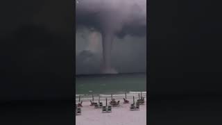 Remarkable waterspout stuns residents in Destin Florida  USA TODAY Shorts [upl. by Isman964]