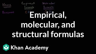 Empirical molecular and structural formulas  AP Chemistry  Khan Academy [upl. by Nylehtak]