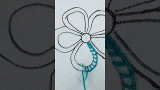 Buttonhole stitch embroidery embroiderystitch embroidery crochet [upl. by Adnerb]