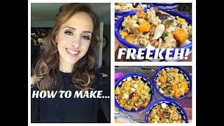 Freakin Delicious Freekeh Recipe Autumn Harvest in a Bowl [upl. by Greenfield]