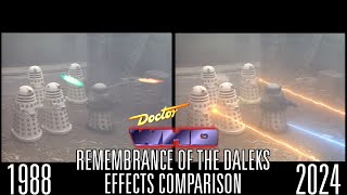 Doctor Who Remembrance of the Daleks Effects Comparison [upl. by Thornburg]