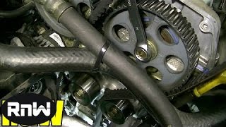 Kia Spectra Timing Belt Replacement  18L DOHC Engine Part 2 [upl. by Vicki]