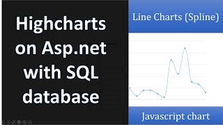 How to create line charts on ASPNET Web Form with MS SQL Server Database and Highcharts tutorial [upl. by Leumhs]