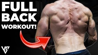 Full Back Workout Using Only Dumbbells FORM EXPLAINED  V SHRED [upl. by Trudi345]