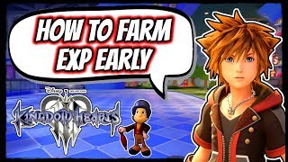 Kingdom Hearts 3  How To Farm Exp Early [upl. by Maharba]