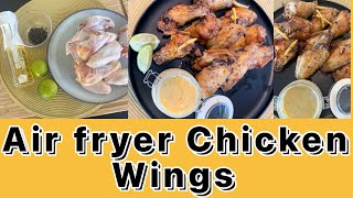 Air Fryer Chicken Wings Lemon pepper wings  Air fryer recipe [upl. by Giltzow392]