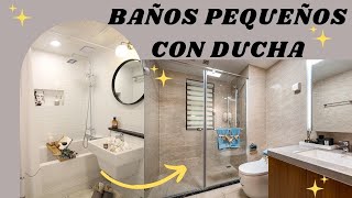 💥15 BAÑOS PEQUEÑOS CON DUCHA  MODERNOS Y ELEGANTES2024💥 [upl. by Kacy]