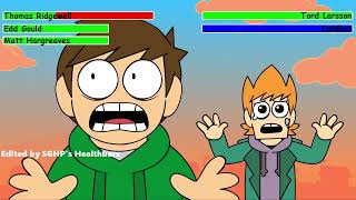 Tom Edd amp Matt vs Tord amp The Tordbot with healthbars REMAKE [upl. by Ealasaid]