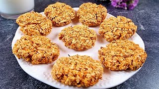 Diet Oatmeal Cookies With Apple And Carrot Sugar Free Gluten Free No Eggs [upl. by Rabbaj]