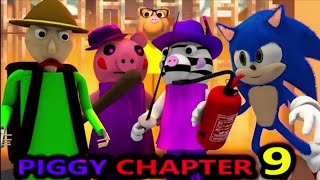 PIGGY VS BALDI amp SONIC chapter 9 roblox game horror animation [upl. by Etom291]