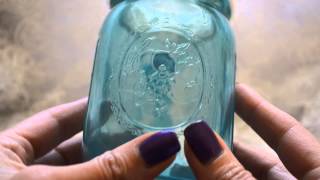 DIY PAINTED TINTED MASON JAR USING MOD PODGE SHEERS [upl. by Chilson]