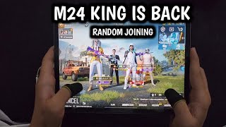 M24 KING VS UPGRADABLE PLAYERS  1 VS 3 CHALLENGE  IPAD PRO 90 FPS PUBG 4FINGERS CLAW HANDCAM [upl. by Isnam749]