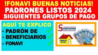 Fonavi siguientes grupos de pago que arrancan este mes padrón de beneficiarios fonavistas anuncio [upl. by Perl]