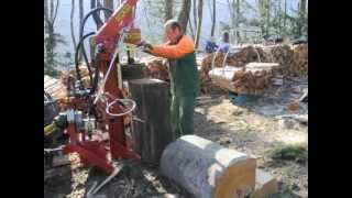 Holzspalter  Spaltmaschine GROWI GS 25 mit Funkwinde [upl. by Uta36]