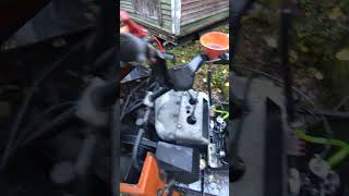 Starting up an Ockelbo snowmobile that has been sleeping för 5 years [upl. by Irreg]