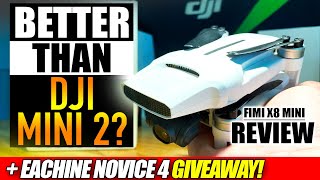 Better than DJI Mini 2  FIMI X8 MINI 4K Folable Gps Drone  REVIEW FLIGHTS amp GIVEAWAY [upl. by Ayyidas296]