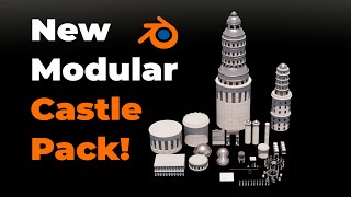 Make a Realistic Castle in Blender [upl. by Iroak]