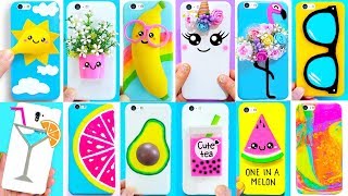 20 DIY PHONE CASES Summerinspired  Easy amp Cute Phone Projects [upl. by Dorothi825]