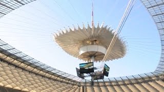 Poland National Stadium Roof Closing [upl. by Zelig]