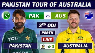 PAKISTAN vs AUSTRALIA 3rd ODI Match LIVE COMMENTARY  PAK vs AUS ODI MATCH LIVE [upl. by Creight21]