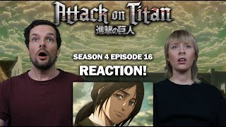 Attack on Titan  4x16 Above and Below  REACTION [upl. by Eerok]