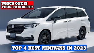 Top 4 Best Minivans in 2023 Ultimate Car Comparison [upl. by Peregrine918]