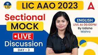 LIC AAO 2023  Practice Set3  English Classes by Udisha Mishra [upl. by Norihs]