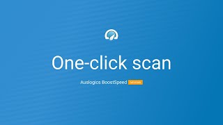 Auslogics BoostSpeed 12  Oneclick scan tool [upl. by Nerradal]