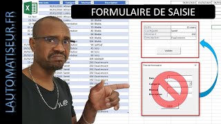 Formulaire de saisie sans USERFORM [upl. by Eemyaj657]