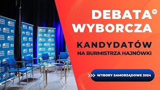 Wybory samorządowe 2024  Debata wyborcza kandydatów na burmistrza Hajnówki [upl. by Mareld381]