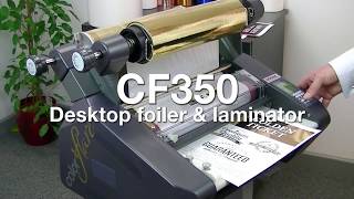 ColorFlare CF350 Desktop Foiling amp Lamination  a quick snapshot [upl. by Htez]