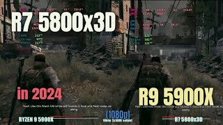 Ryzen 5800x3D vs 5900x in 2024 [upl. by Enej]