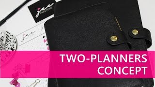 Two Planners Concept How to Effectively Utilize amp Efficiently Organize Both Planners [upl. by Tobye622]