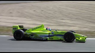 Jan Lammers Minardi M02 F1 at Italia a Zandvoort [upl. by Ornas]