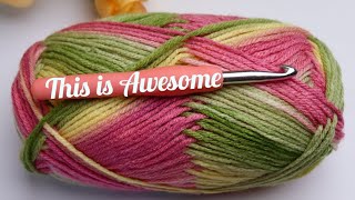 Ive never seen such an EASY stitch before 😱 Only 2 ROWS Fast and relaxing crochet patterns [upl. by Voorhis792]