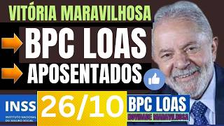 🟢ACABOU DE CHEGAR BPCLOAS APOSENTADOS E PENSIONISTAS NOVO BOLETIM INSS HOJE 2610 [upl. by Elleina682]